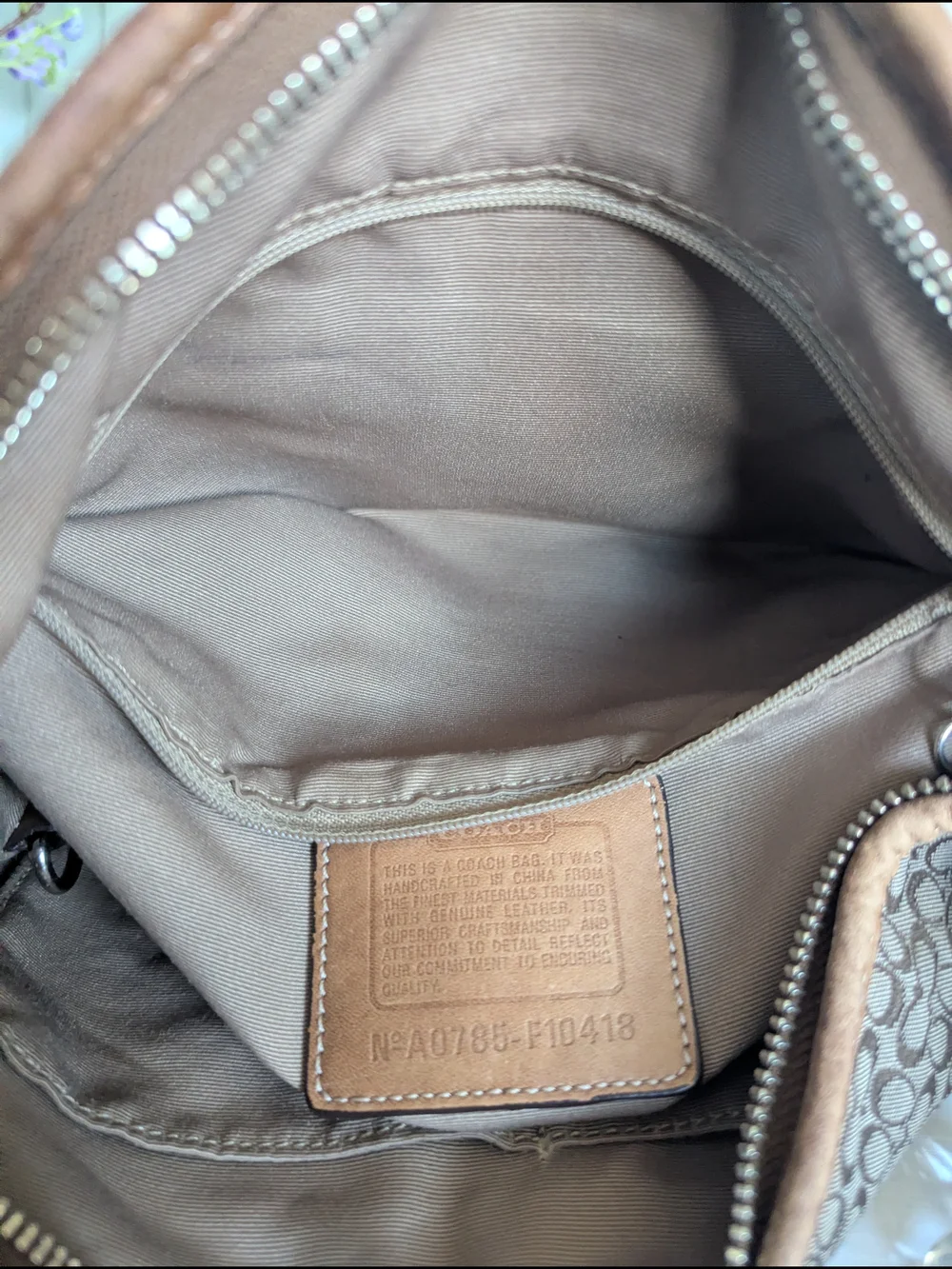 Coach material woven
